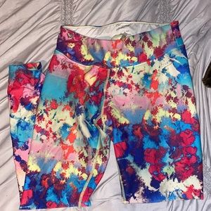 Calvin Klein Splatter Paint Pattern Leggings